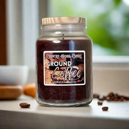 Ground Coffee Paraffin Candle