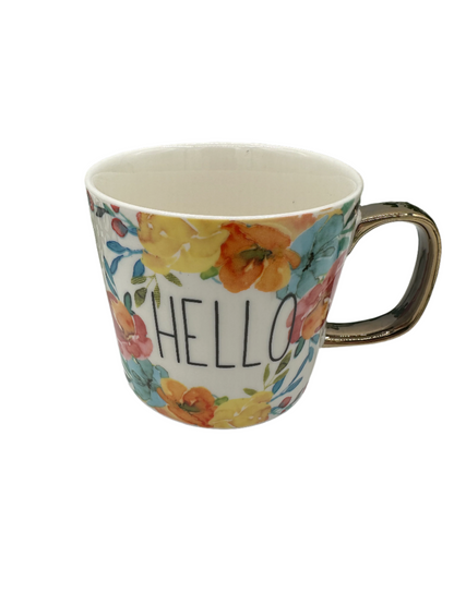 Floral "Hello" - Mug