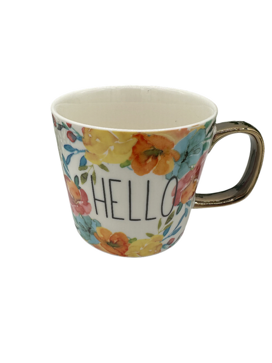 Floral "Hello" - Mug