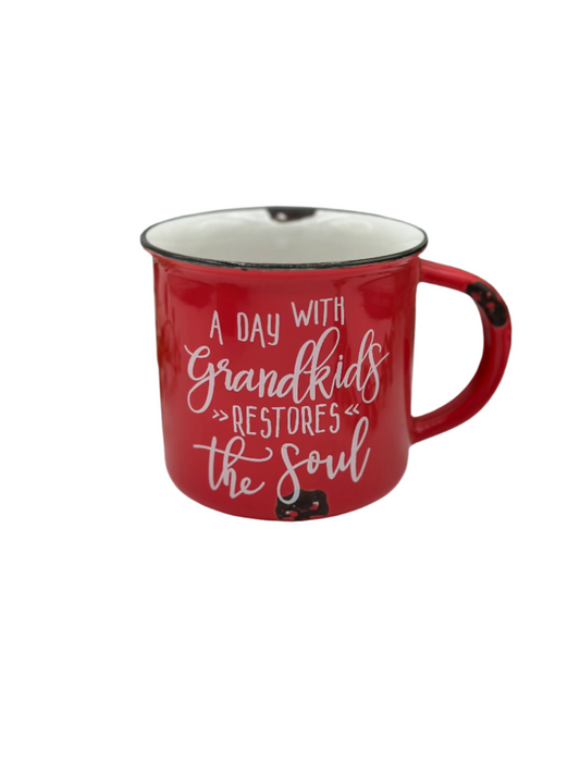 'A Day with Grandkids Restores the Soul' - Mug