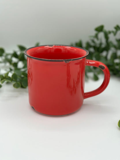 Red Distressed Look - Mug