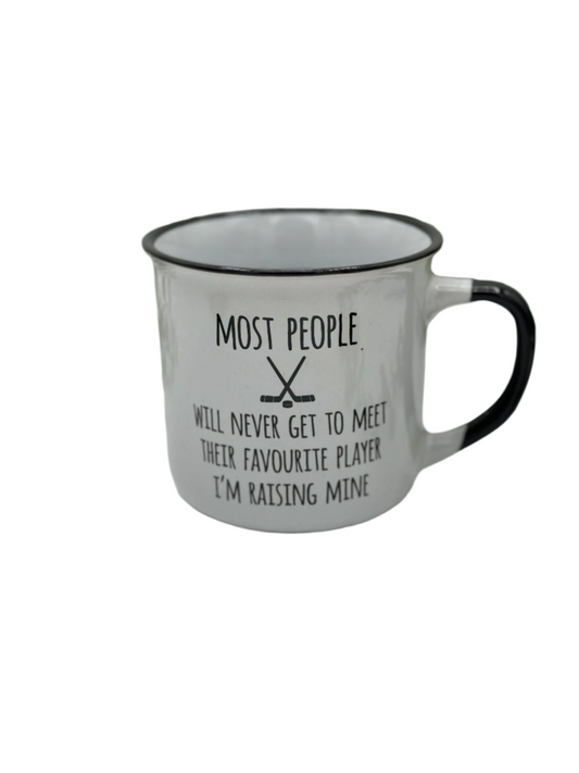 Raising Hockey Player - Mug