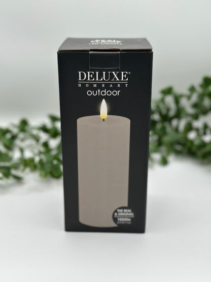 Wax LED Outdoor Candle 3x6