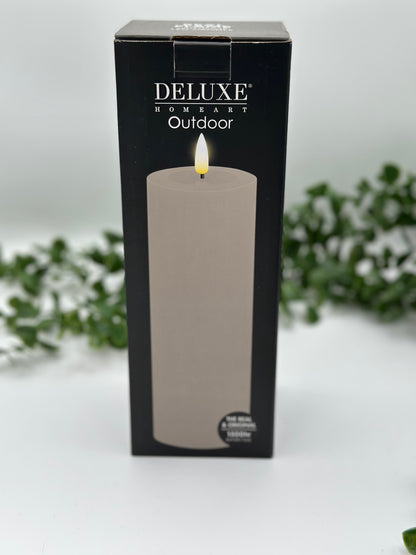 Wax LED Outdoor Candle 4x8