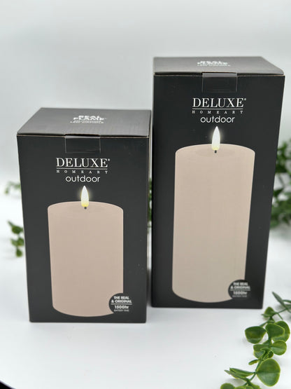 Wax LED Outdoor Candle 3x8