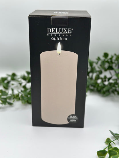 Wax LED Outdoor Candle 4x6