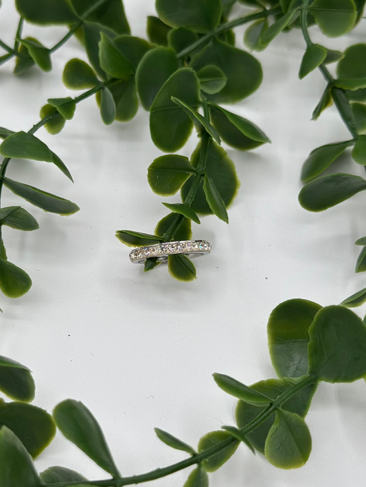 Single Layer Cubic Zirconia Ring