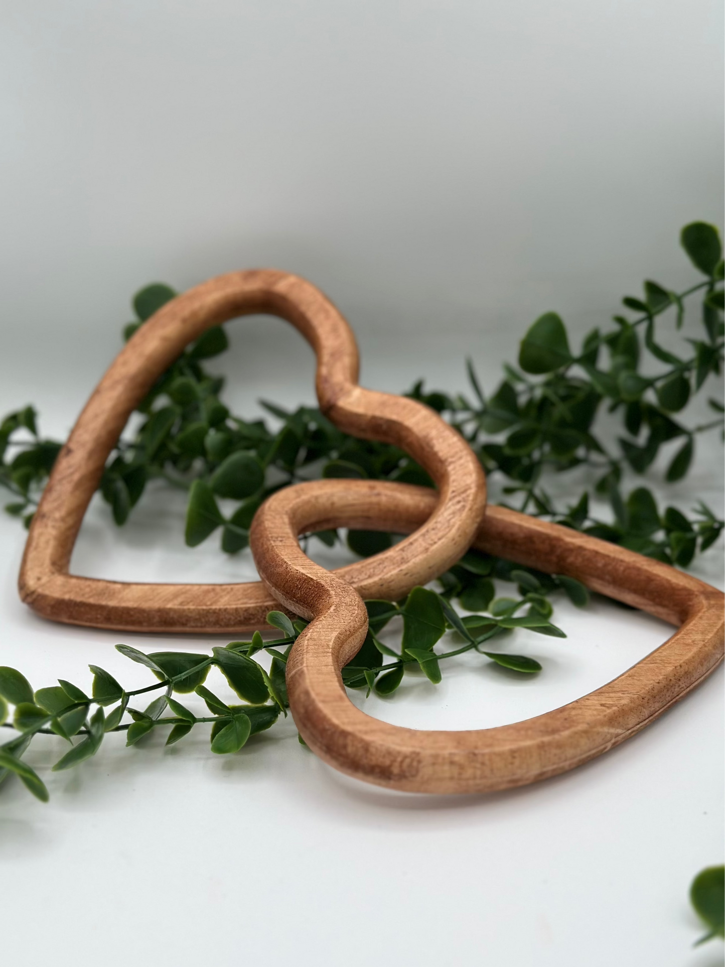 Wood Linked Hearts