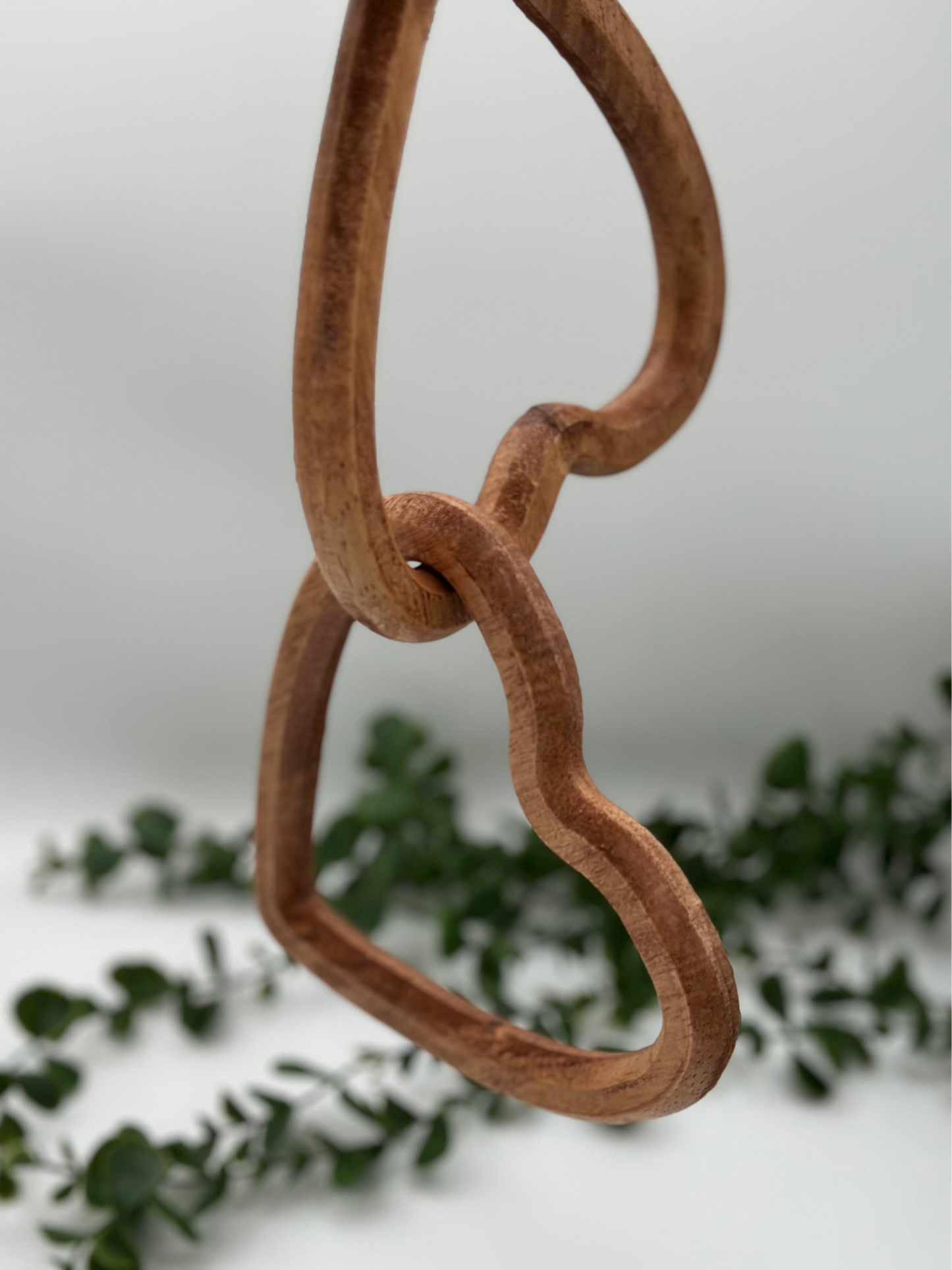 Wood Linked Hearts