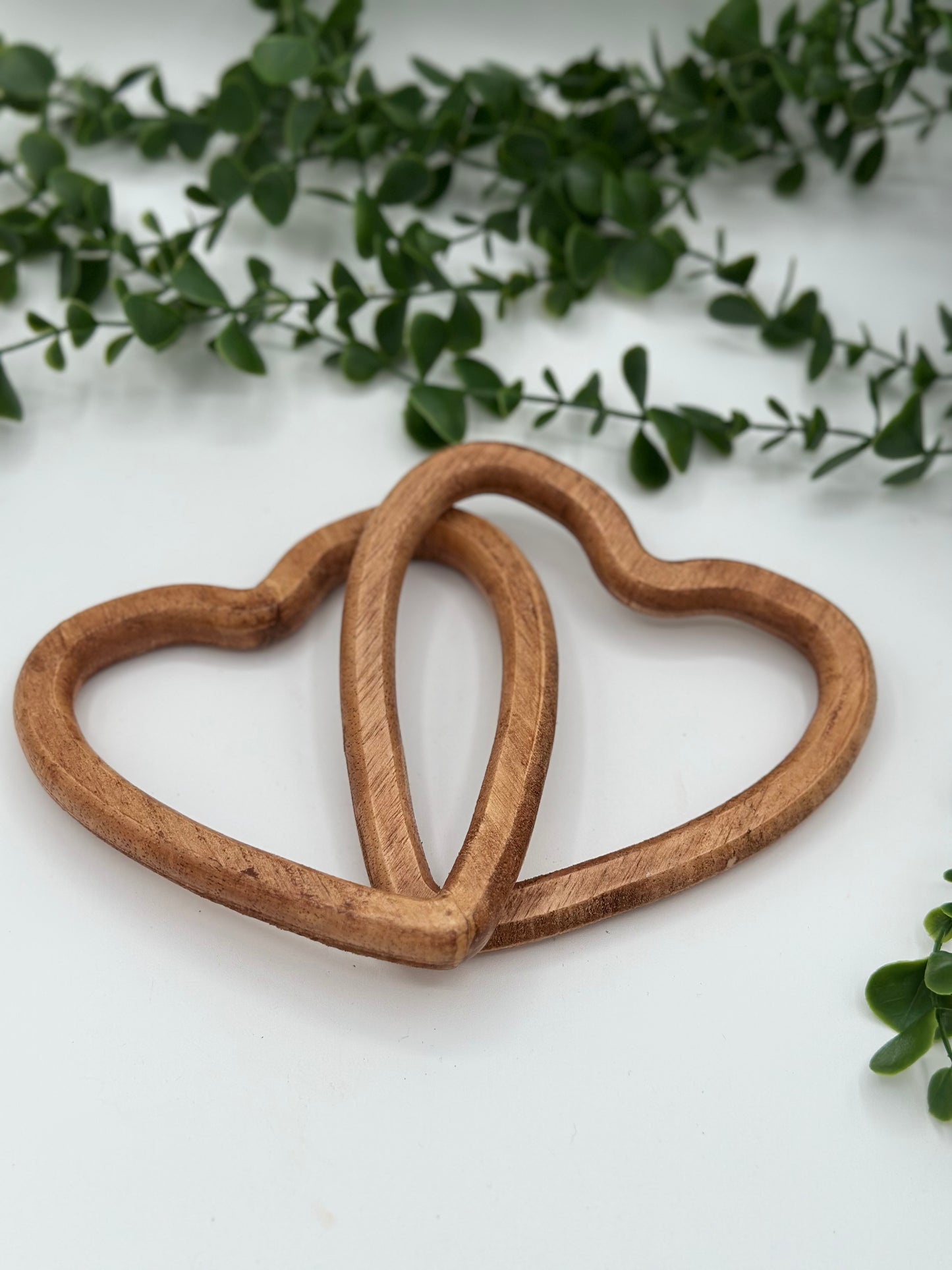 Wood Linked Hearts