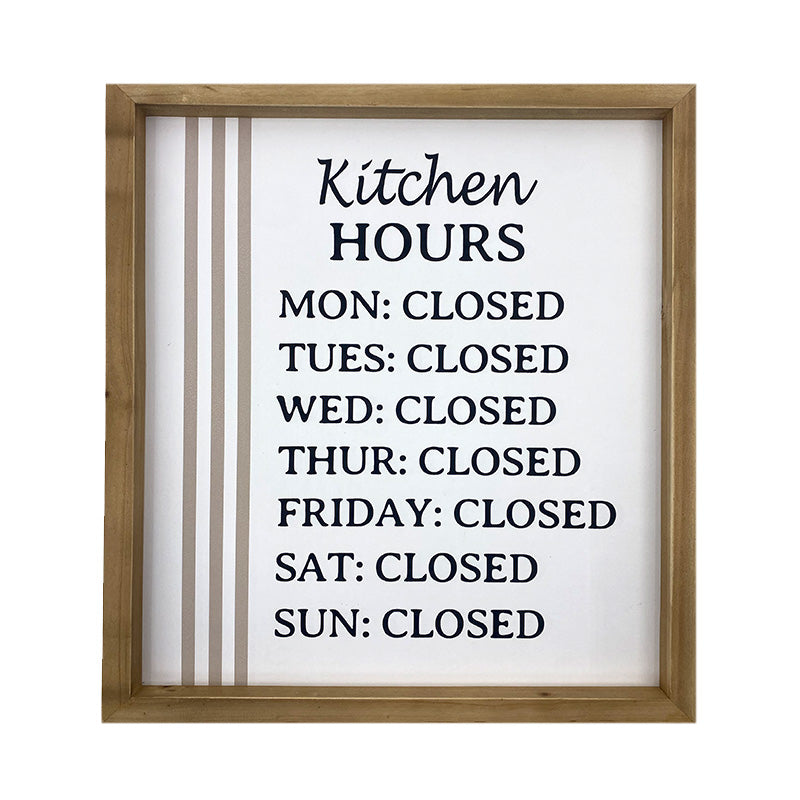 Kitchen Hours - Sign