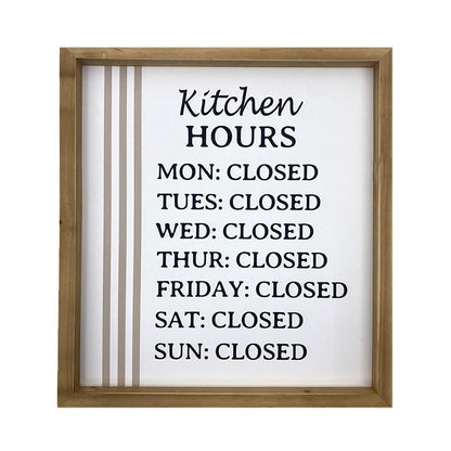 Kitchen Hours - Sign