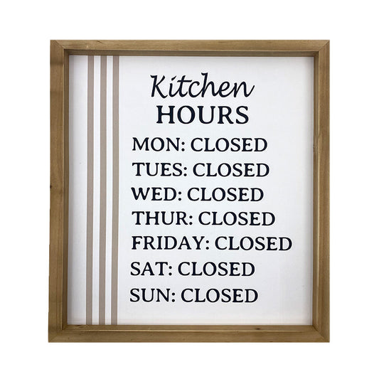 Kitchen Hours - Sign