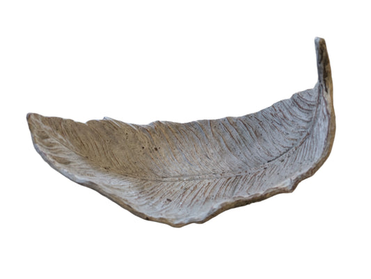 Concrete Leaf Plate - Large