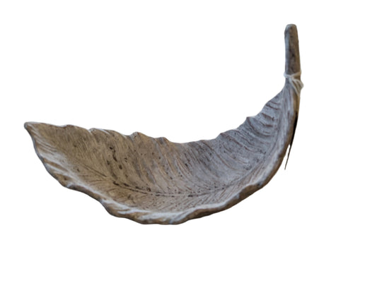 Concrete Leaf Plate - Small