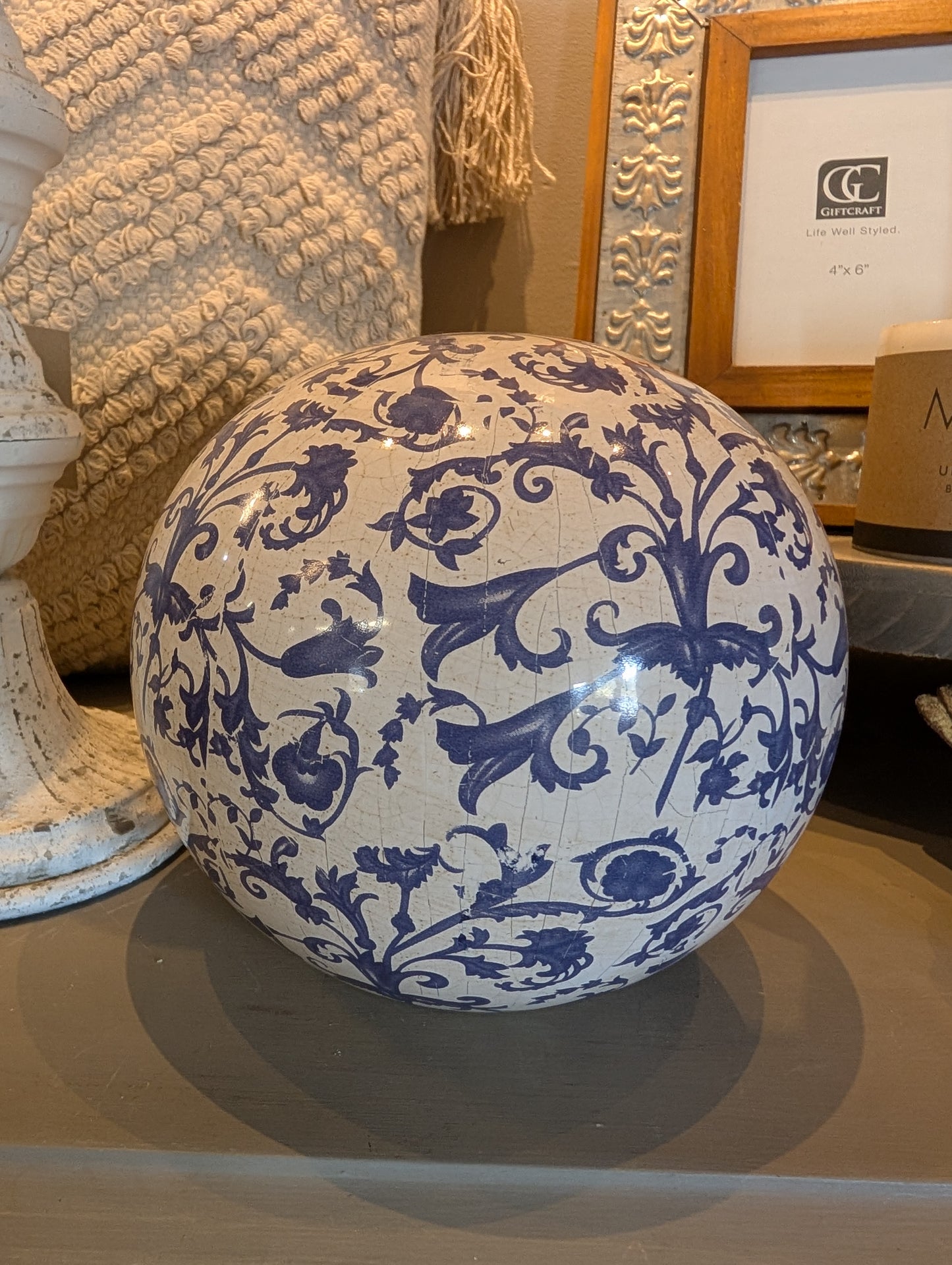French Country Ceramic Ball