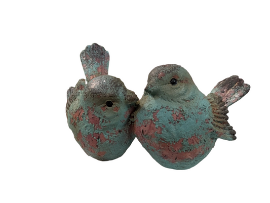 Rustic Bluebird Figurine - Double
