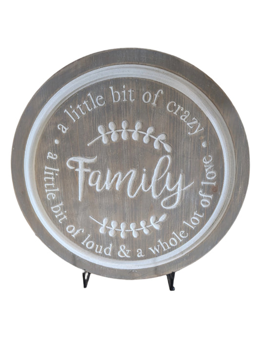 Round Family Sign