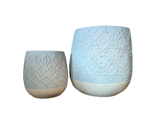Cement Artisan Planters (Set)