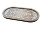 Stencil Painted Oval Tray