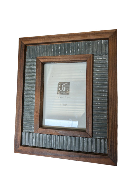 Metal & Wood Picture Frame