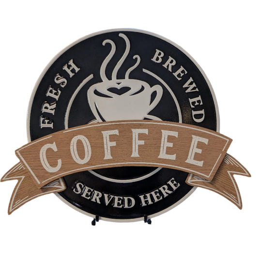 Fresh Brewed Coffee - Sign