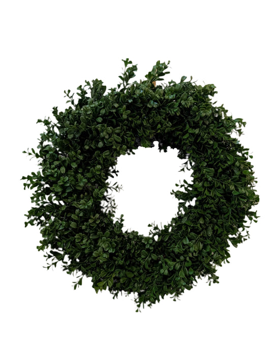 24" Faux Boxwood Wreath