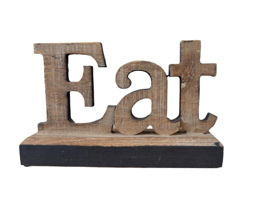 Rustic "Eat" Kitchen Sign