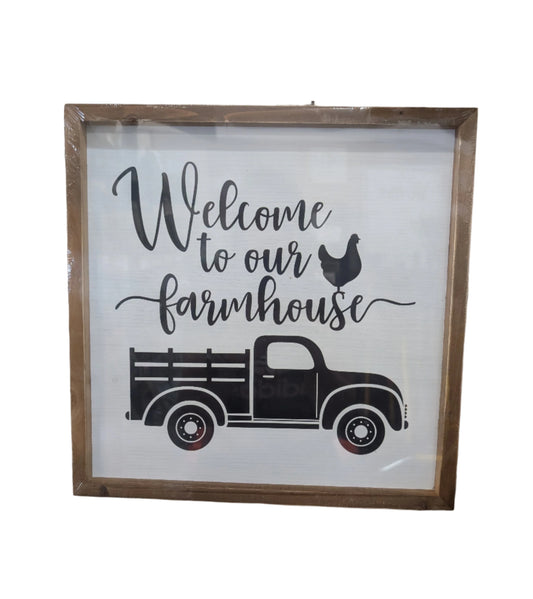 Welcome to our Farmhouse - Sign