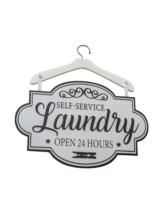 Self-Serve Laundry Sign