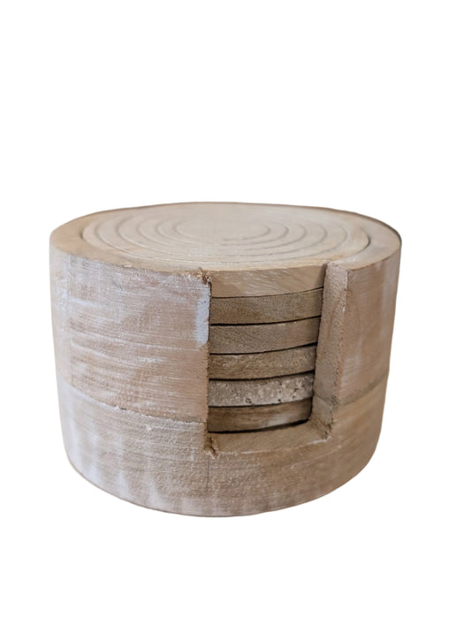 Wood Coaster Set
