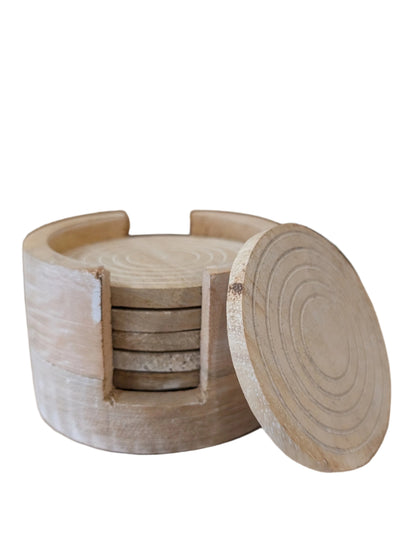 Wood Coaster Set