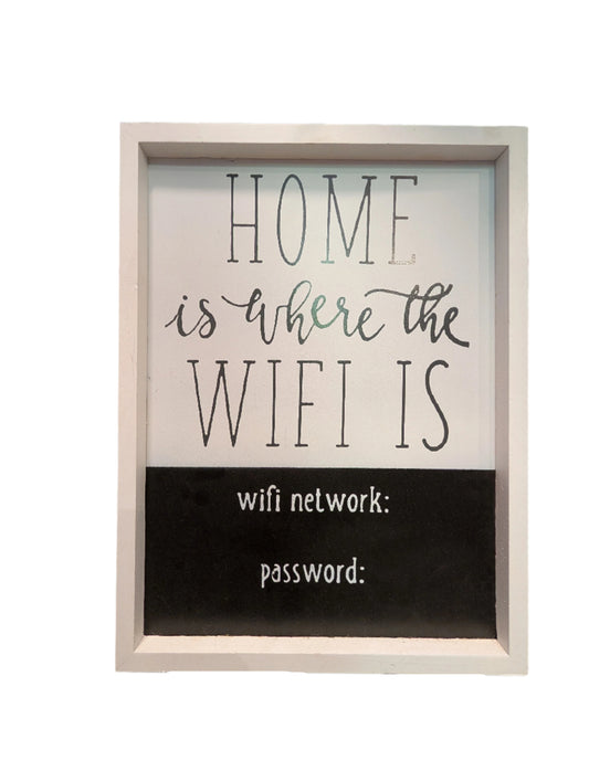 Home is Where the Wifi Is - Sign