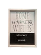 Home is Where the Wifi Is - Sign
