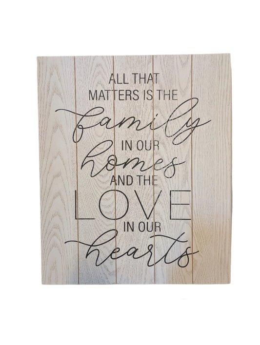 Plank Sign with Sentiment