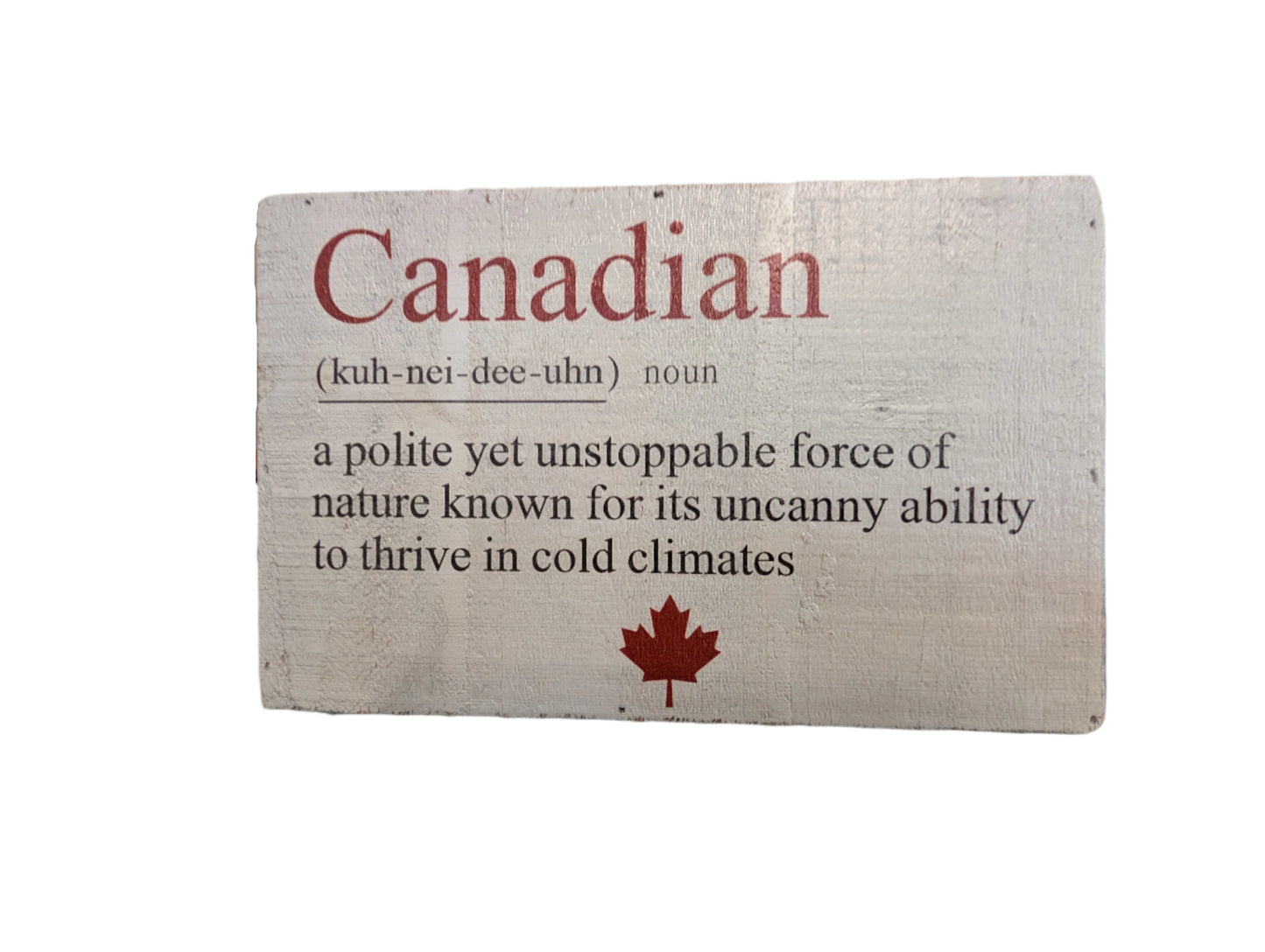 Canadian Definition Sign
