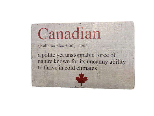 Canadian Definition Sign