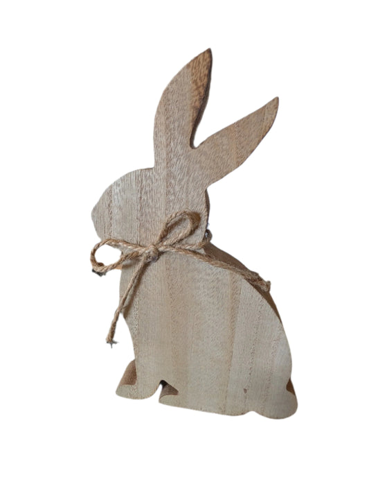 Wood Bunny Decor