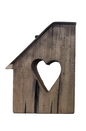 Wood House with Heart