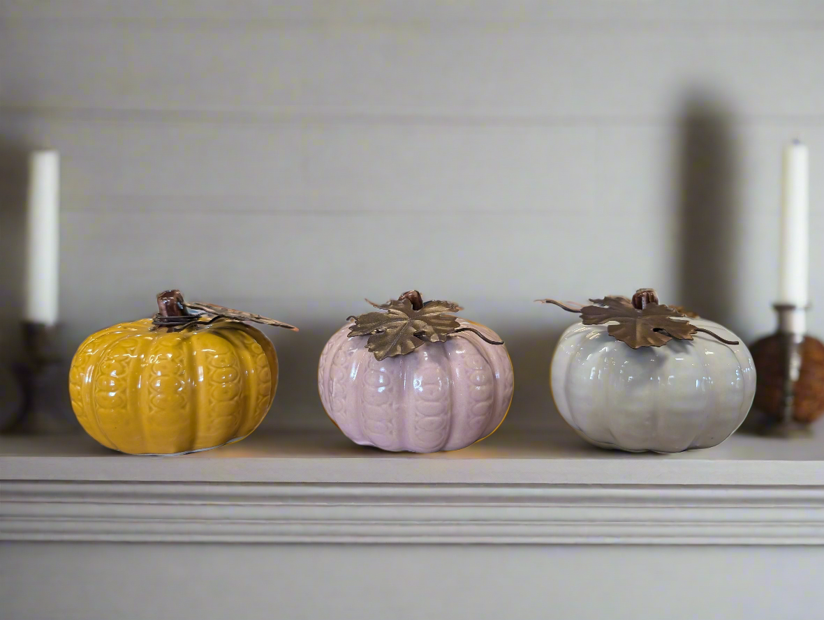 Ceramic Pumpkin Decor