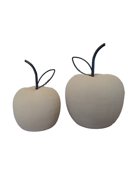 Porcelain Textured Apple Decor