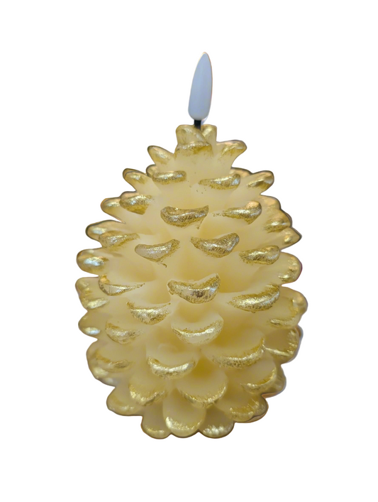 LED Pinecone Candle
