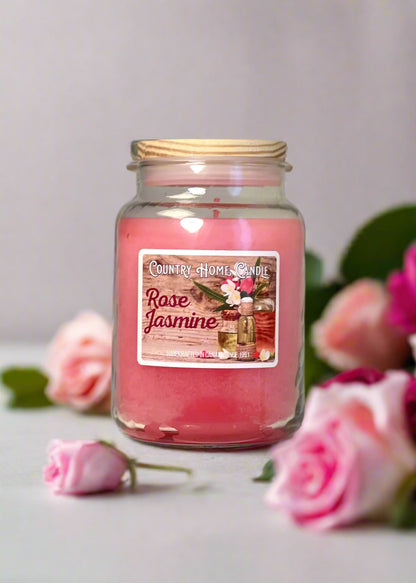 Rose Jasmine Paraffin Candle