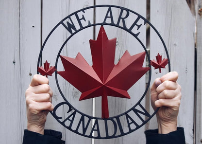 We Are Canadian Wall Decor
