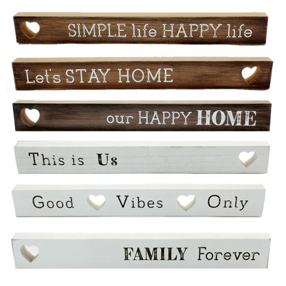Long Desk Blocks with Sayings