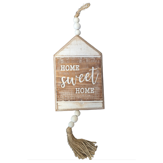 Home Sweet Home - Beaded Sign