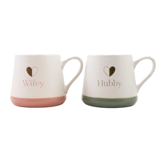Hubby & Wifey Mug - Set of 2