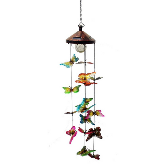 Solar Butterfly Windchime