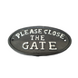 Please Close the Gate - Cast Iron Plaque