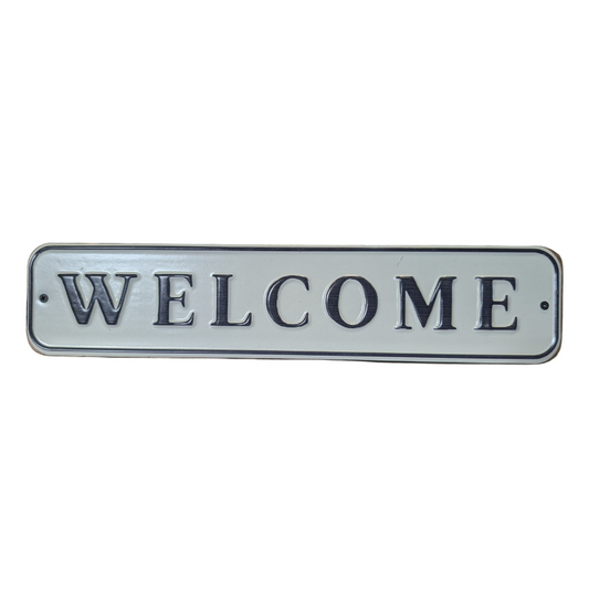 Welcome Block Sign